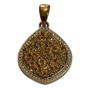 Pendant - Joan Rivers Druzy Teardrop